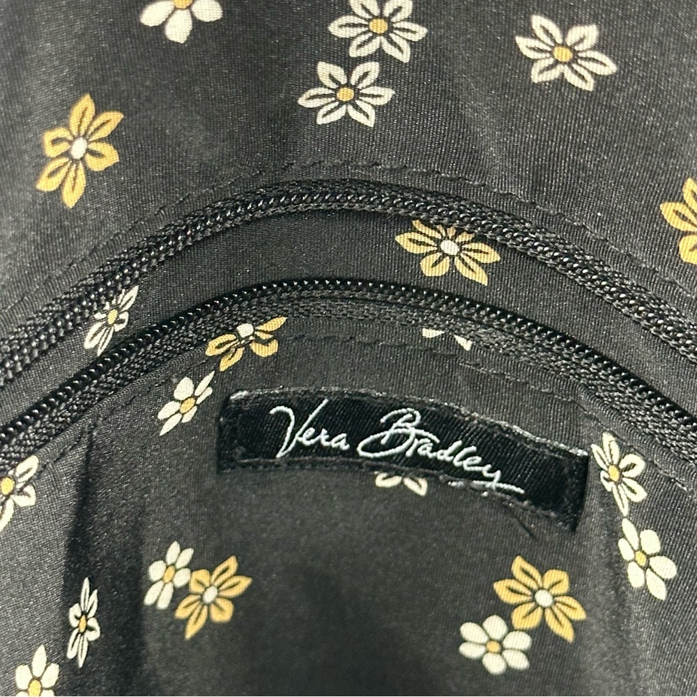 Vera Bradley Black Quilted Campus Back-pack Microfiber - Picture 6 of 14